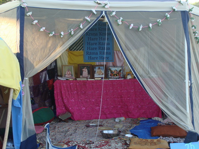  Our beautiful Temple tent is very inviting as a spiritual refuge for all.