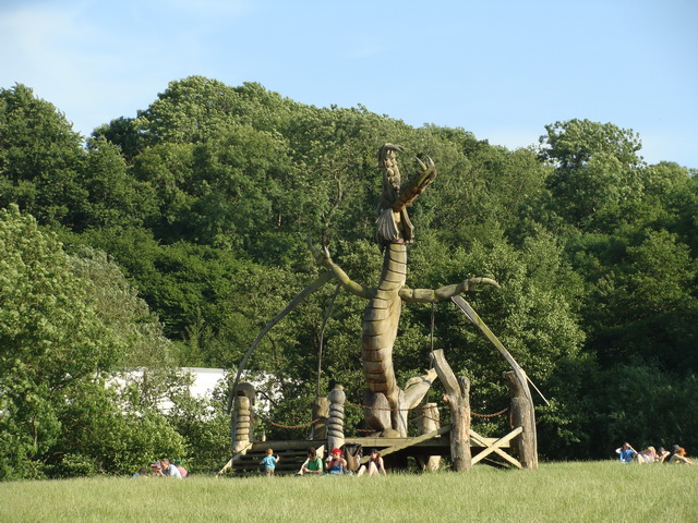 The place is strewn with an array of sculptures and artifacts.